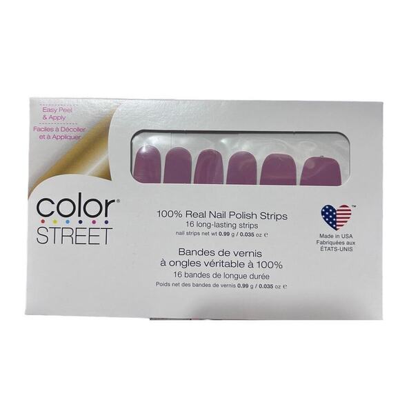Color Street Manchester Mauve 100% Real Nail Polish Strips 16 Count Peel & Apply - Picture 1 of 5